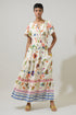 Miraflor Rony Smocked Maxi Dress